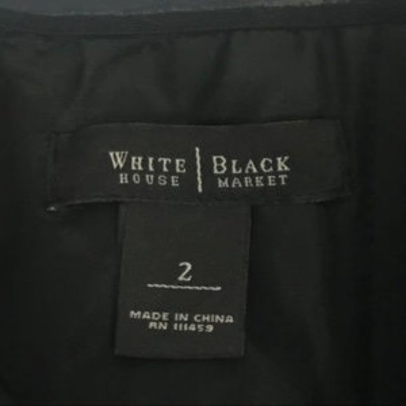 WHBM Strapless Fit and Flare Little Black Dress 2 - Picture 5 of 6